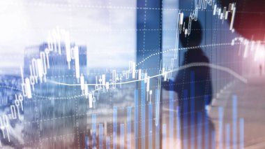 Eski ticaret, finans piyasası, iş merkezi geçmişi üzerine yatırım kavramı.