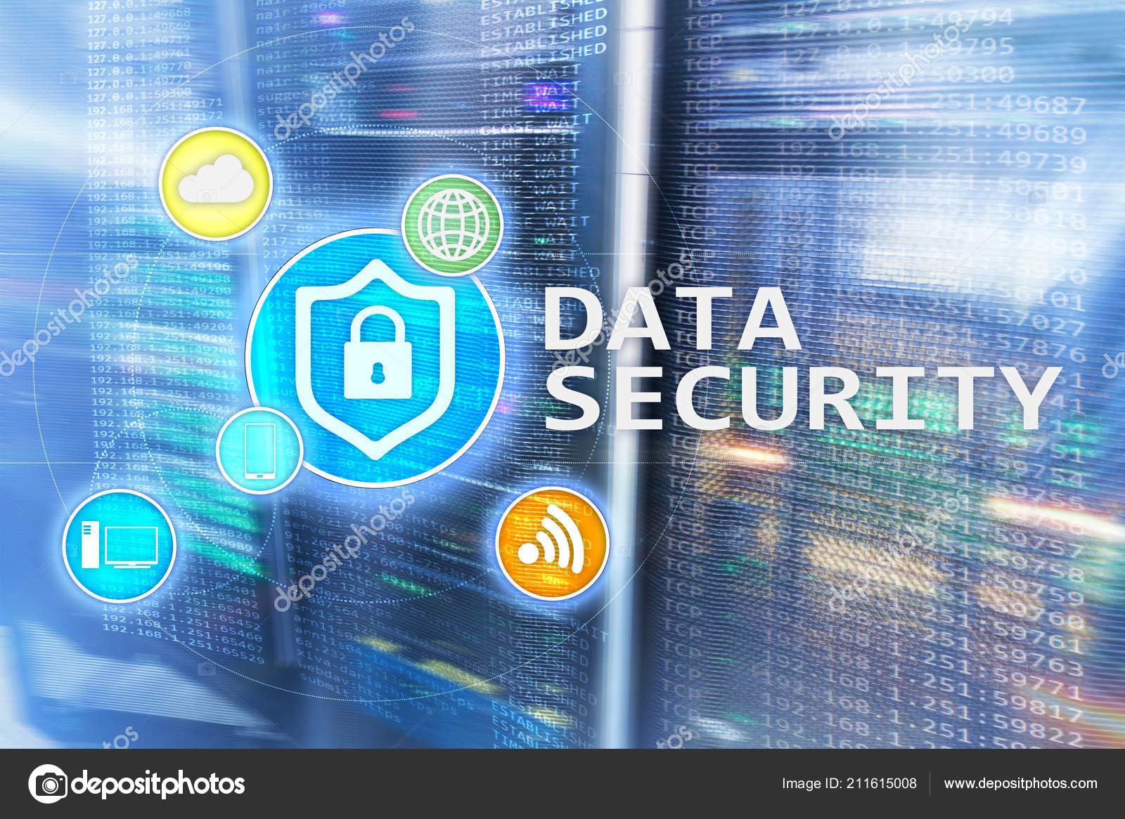 Data Security Cyber Crime Prevention Digital Information Protection ...