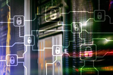 Blochain bilgi şifreleme. Siber güvenlik, kripto para birimi.