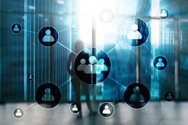 HR - insan kaynakları yönetimi kavramı bulanık iş merkezi zemin üzerine.