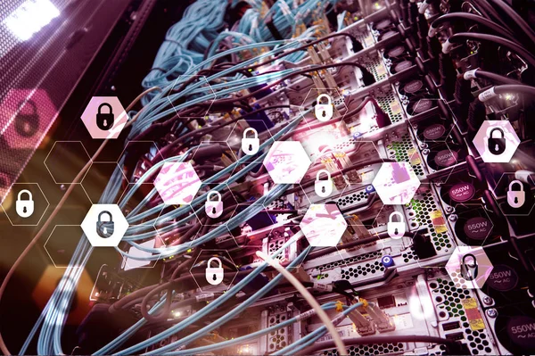 Ciberseguridad Protección Datos Privacidad Información Concepto Internet Tecnología —  Fotos de Stock