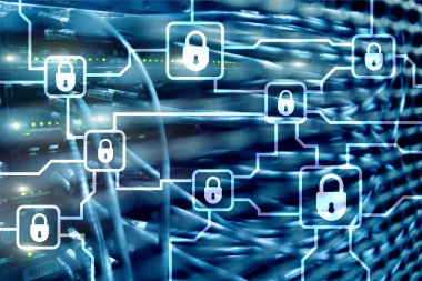 Blochain bilgi şifreleme. Siber güvenlik, kripto para birimi.