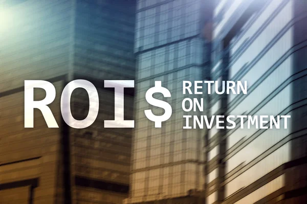 Roi Return Investment Financial Market Stock Trading Concept — Stock Photo, Image