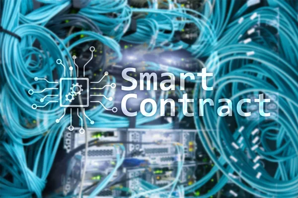 Smart Contract Tecnologia Blockchain Nel Business Moderno — Foto Stock