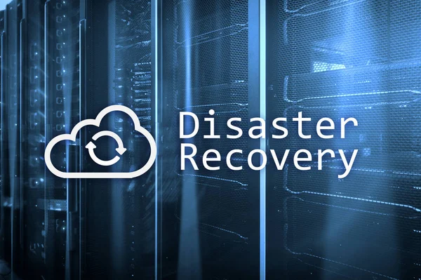 Disaster Recovery Data Loss Prevention Server Room Background — Stock Photo, Image