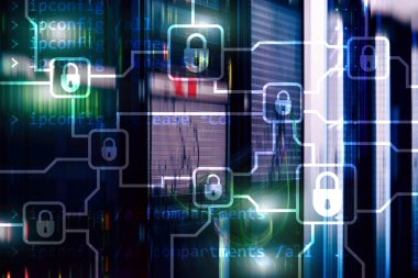 Blochain bilgi şifreleme. Siber güvenlik, kripto para birimi.