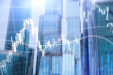 Eski ticaret, finans piyasası, iş merkezi geçmişi üzerine yatırım kavramı.