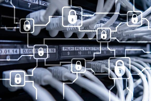 Blochain Informatie Codering Veiligheid Van Cyberruimte Crypto Valuta — Stockfoto