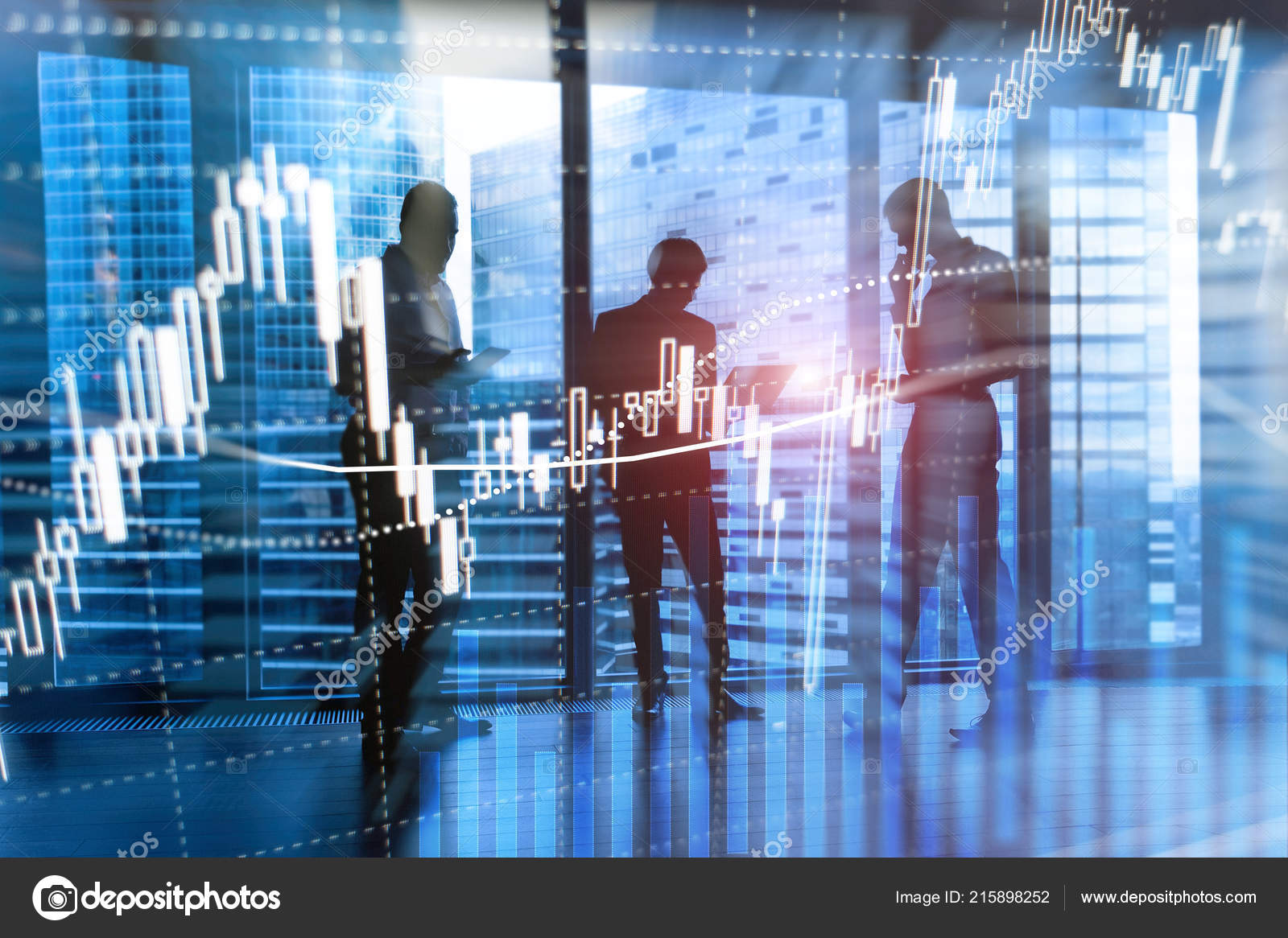 Forex Trading Financial Market Investment Concept Business Center - 