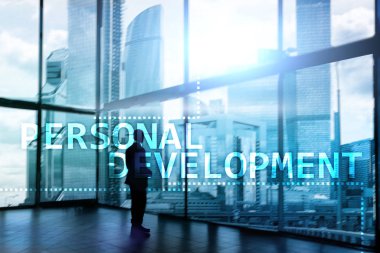 Çift Pozlama arka plan kişisel gelişim ve büyüme kavramı.