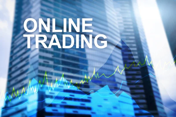 Online Handel Forex Investeringar Och Finansmarknaden Koncept — Stockfoto