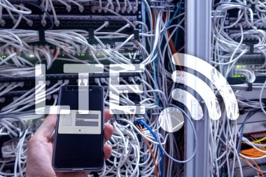 LTE, 5g kablosuz internet teknoloji kavramı.