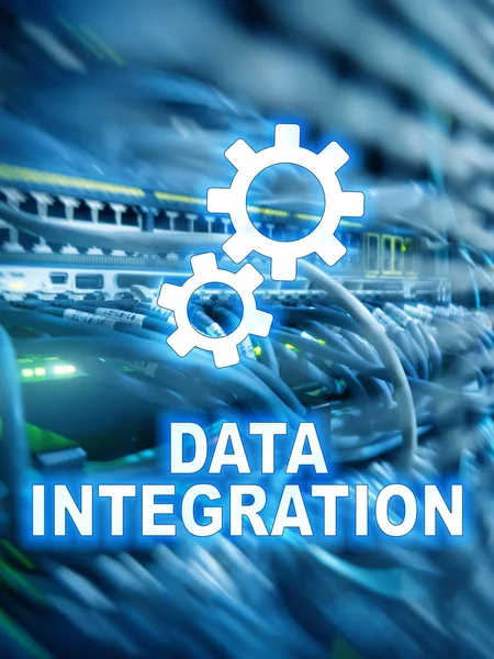 Integración Datos Concepto Tecnología Información Fondo Del Servidor —  Fotos de Stock