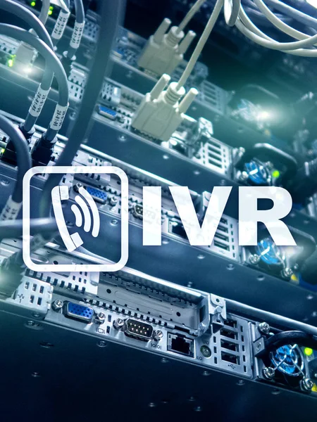 Ivr Concepto Comunicación Respuesta Voz Interactiva — Foto de Stock