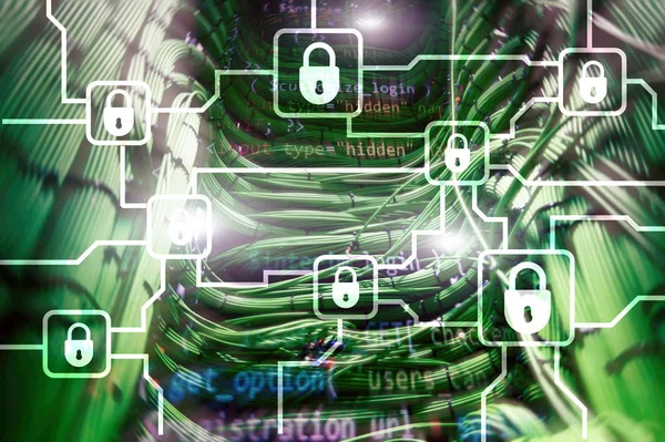 Blochain Informationsverschlüsselung Cybersicherheit Kryptowährung — Stockfoto