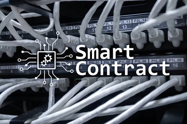 Smart contract, blockchain technology in modern business.