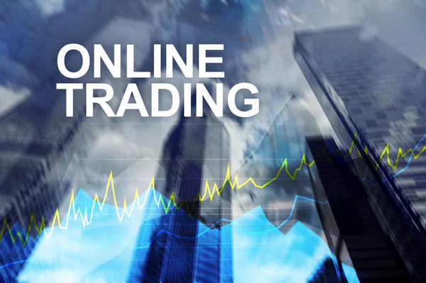 Online Trading Forex Investeringen Financiële Markt Concept — Stockfoto
