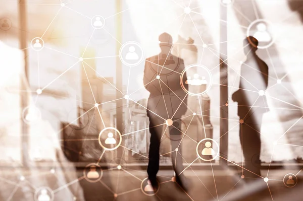 Çift pozlama insan yapısı İK ağ 