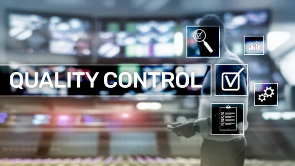 Control Calidad Garantía Estandarización Garantizado Normas Concepto Negocio Tecnología — Foto de Stock