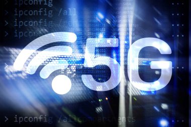 5g hızlı kablosuz Internet bağlantısı iletişim mobil teknoloji kavramı.