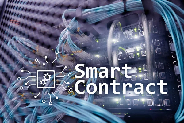 Smart contract, blockchain technology in modern business.