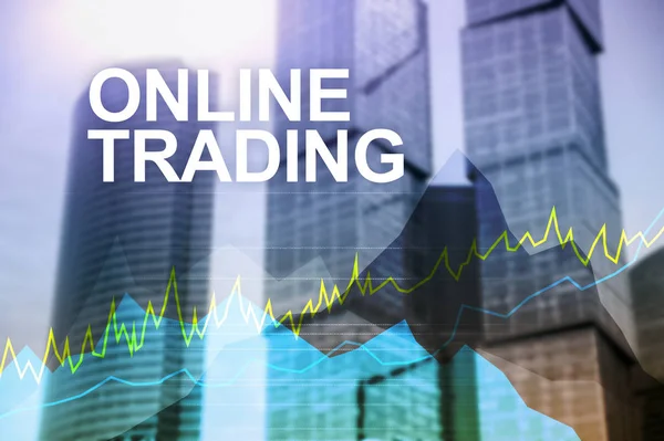 Online Trading Forex Investment Financial Market Concept — Stock Photo, Image