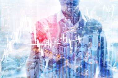 Eski ticaret, finans piyasası, iş merkezi geçmişi üzerine yatırım kavramı.