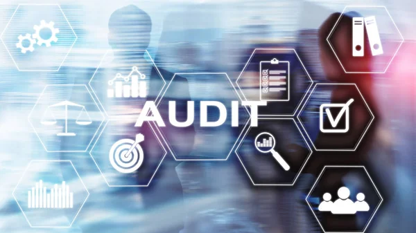 Audit Onderzoek Een Officiële Financiële Van Individuen Organisaties Rekeningen Bedrijfsconcept — Stockfoto