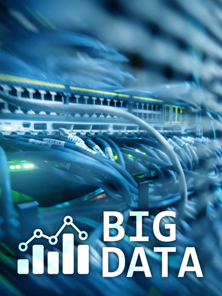 Serwer Analizy Danych Big Data Internet Technologia — Zdjęcie stockowe