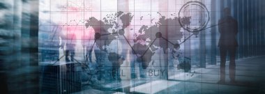 Forex Trading yatırım finansal grafik grafikler. İş ve teknoloji kavramı.