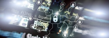 Siber güvenlik, veri koruma, bilgi gizliliği. Internet ve teknoloji kavramı.