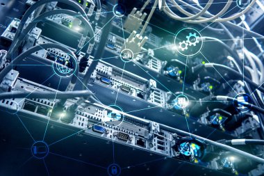 Teknoloji altyapı bulut bilgi işlem ve iletişim. Internet kavramı.