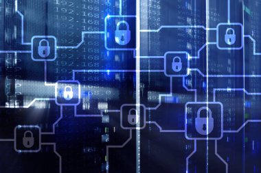 Blochain bilgi şifreleme. Siber güvenlik, kripto para birimi.