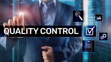 Kalite kontrol ve güvence. Standardizasyon. Garanti. Standartları. İş ve teknoloji kavramı.