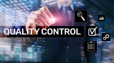 Kalite kontrol ve güvence. Standardizasyon. Garanti. Standartları. İş ve teknoloji kavramı.