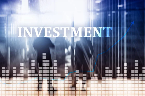 Yatırım Yatırım Getirisi Finansal Piyasa Kavramı Ceketler Arka Planda Insanlarda — Stok fotoğraf