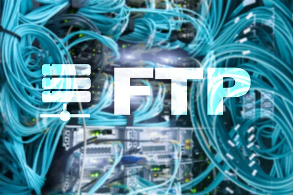 Ftp Protokol Transfer File Konsep Teknologi Internet Dan Komunikasi Antarmuka — Stok Foto