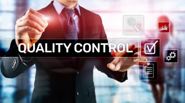 Kalite kontrol ve güvence. Standardizasyon. Garanti. Standartları. İş ve teknoloji kavramı