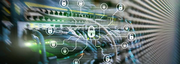 Кибербезопасность Защита Данных Конфиденциальность Информации Интернет Технологическая Концепция — стоковое фото