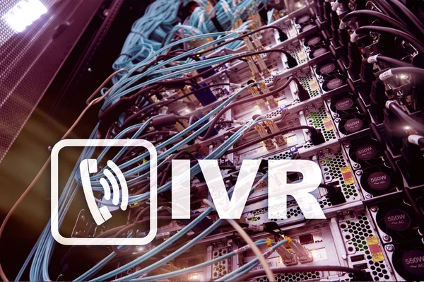 Ivr Interactive Voice Response Communication Concept — Stock Photo, Image