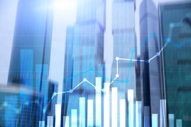 Finansal büyüme grafiği. Satış artışı, pazarlama stratejisi