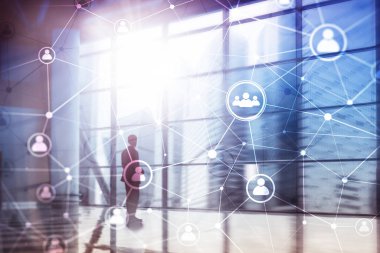 Çift pozlama insan yapısı Hr - insan kaynakları yönetimi ve işe alım kavramı ağ