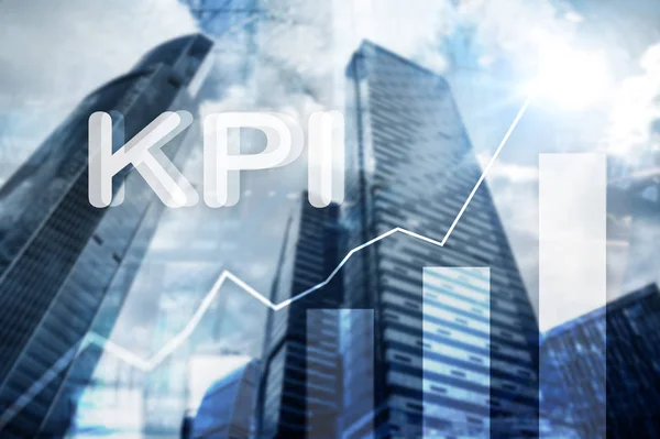 Kpi Indicador Rendimiento Clave Concepto Negocio Tecnología Exposición Múltiple Medios —  Fotos de Stock