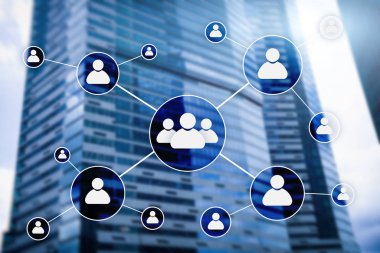 HR - insan kaynakları yönetimi kavramı bulanık iş merkezi zemin üzerine