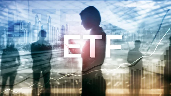 Etf 비즈니스와 — 스톡 사진