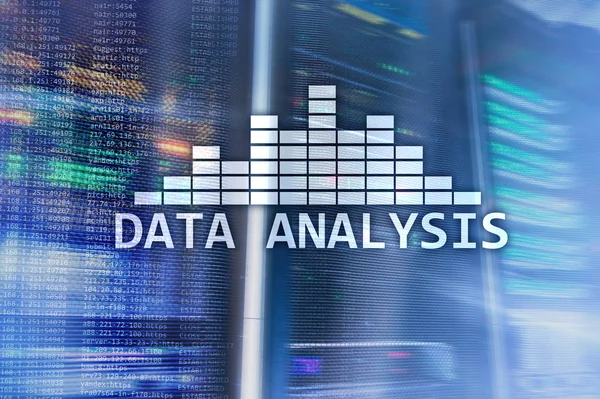 Big Data Analys Text Server Rum Bakgrund Internet Och Modern — Stockfoto