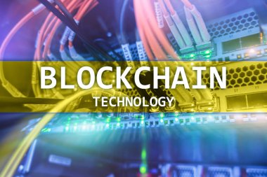 Blockchain teknoloji, cerver cryptocurrency madenciliği veri merkezi