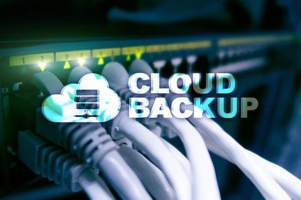 Backup Nuvem Prevenção Perda Dados Servidor Cibersegurança — Fotografia de Stock