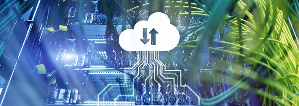 Serveur Cloud Informatique Stockage Traitement Des Données Internet Concept Technologique — Photo