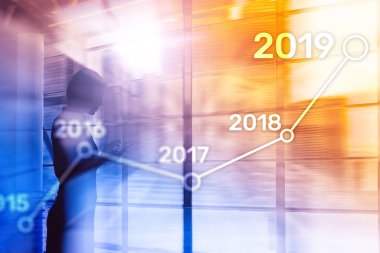 2019 için finansal büyüme planı. İş ve yatırım kavramı